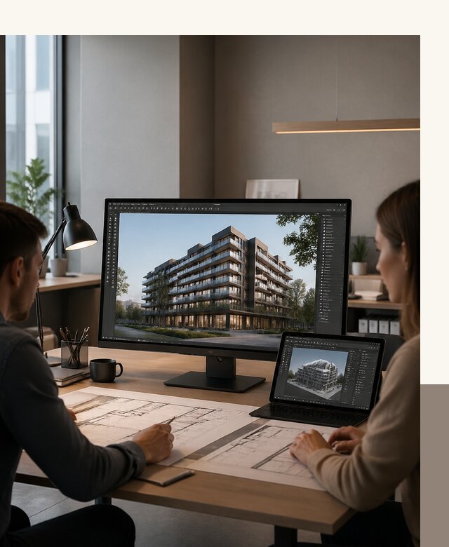 3D визуализация архитектуры и объектов строительства в Лесне