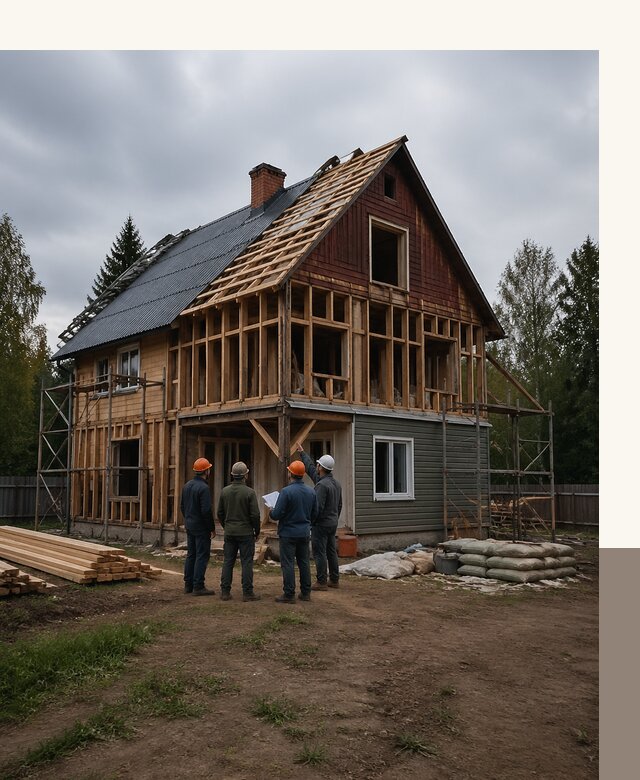 Реконструкция дачного дома в Лесне под ключ с проектом